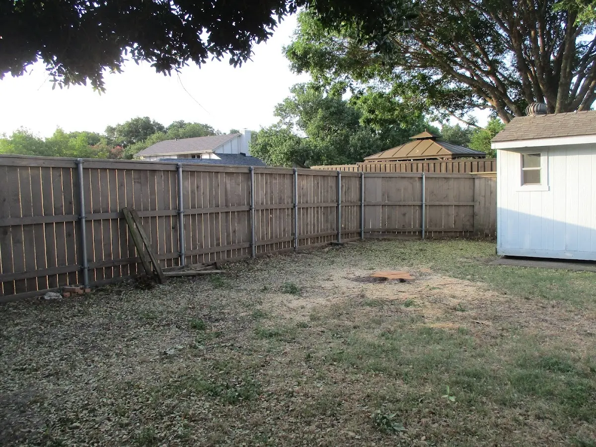 Cleared yard after professional tree removal in Oak Ridge